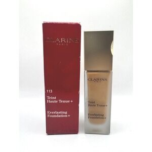 Clarins 113 Chestnut Teint Haute Tenue Everlasting Foundation NEW